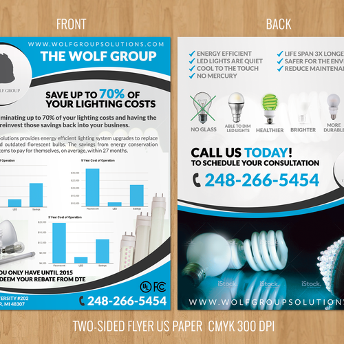 Led retrofitting business Postcard flyer or print contest