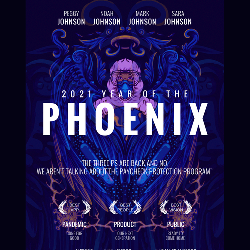 Fun Faux Movie Poster for a Public Company - 2021 Phoenix Design by anggiatosdelogos