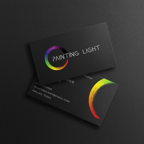 Modern, Clean, Minimalist, but Striking/Eye catching Photographer Logo & BizCard Design by MarieDiverDesign LLC