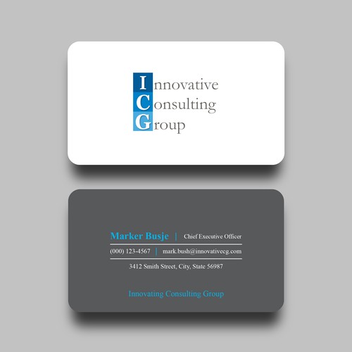 ICG Business Cards Design by Shila Rani Das