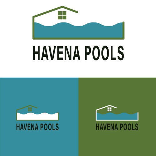 Pool company looking for a tropical  logo and business card Design by Mursalin97