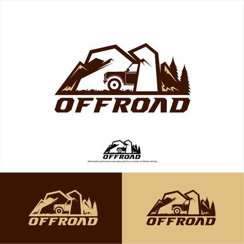 Offroad parts store needs bold logo. Design by arteq04