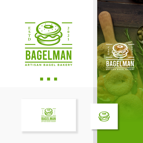 Design a cool new logo for an established bagel bakery Design by MotionPixelll™