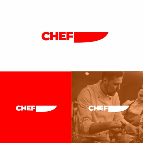 "CHEF": Food & Cooking Social Media Logo Design by Brain.co