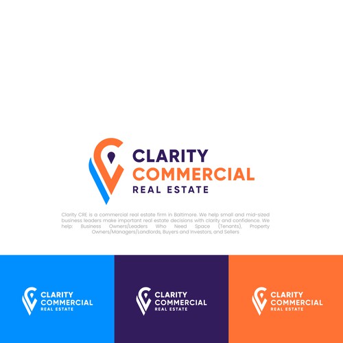Logo + Brand Guide for Clarity Commercial Real Estate Design by Dadisigner