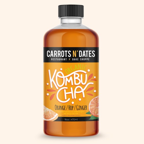 Design a Unique & Funky Kombucha bottle label Design by Daisygirl1702