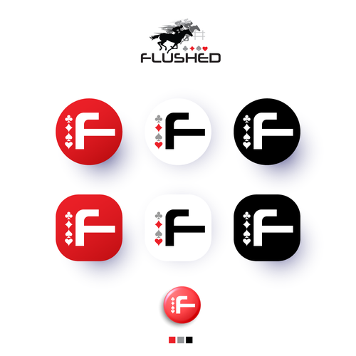 Flushed Icon Logo Design by i n s a n