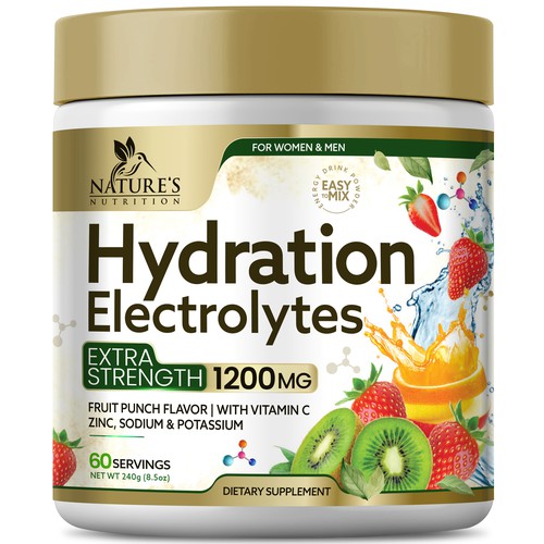 Hydration Electrolytes Design Needed for Nature's Nutrition Design by Black-Pepper
