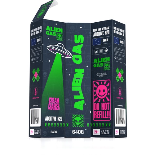 Designs | Alien Gas... Packaging that looks OUT OF THE WORLD ...