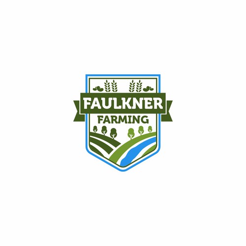 Sustainable & Regenerative Farming Logo and design work "Faulkner Farming" Design by CAIO PERON