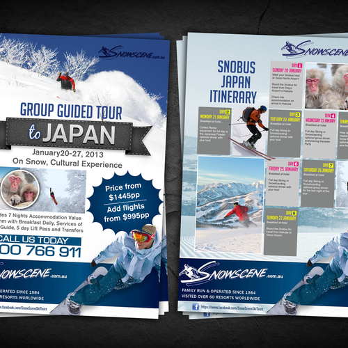 Help Snowscene with a new postcard or flyer Réalisé par sercor80