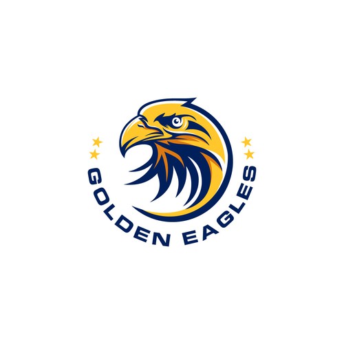 Basketball Team Logo for the 'Golden Eagles' (fast-tracked contest)! Design réalisé par oopz