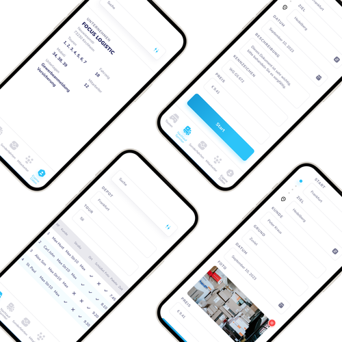Gestalte eine App um eine bessere Übersicht und Struktur in unseren Betrieb zu bekommen Design by Nashrulmalik
