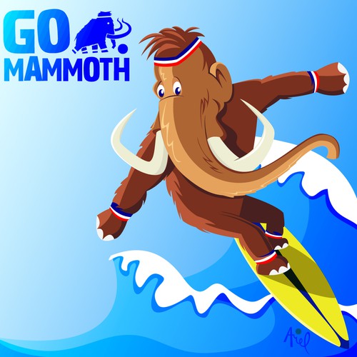 Diseño de Mammoth Mascot (2D Illustrator with Depth to Pop) de ArielQ