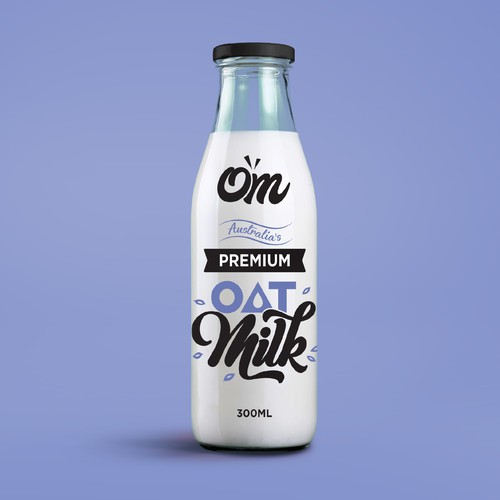 New oat Milk label Design por Manu P C