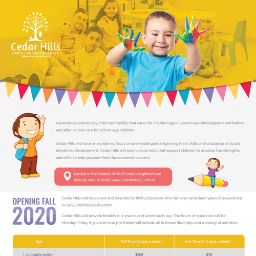 Preschool Flyer Design by iNK▼ ⭐️⭐️⭐️⭐️⭐️
