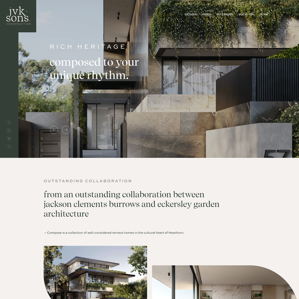 Luxury Home Renovation Website Redesign