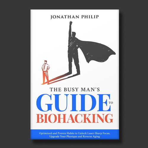 Exciting and unique book cover for mind, body, spirit and health optimization that appeals to men Design by O'idea
