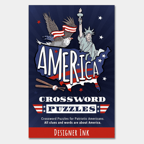 America Crossword Puzzles. Patriotic, Americana, Simple, Basic Design by Krisssmy