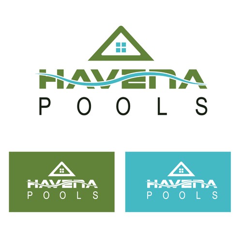 Pool company looking for a tropical  logo and business card Design by Mursalin97