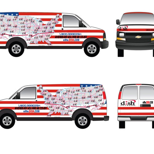 Diseño de V&S 002 ~ REDESIGN THE DISH NETWORK INSTALLATION FLEET de MaXSCreaM