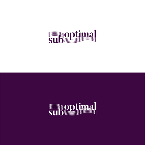 Logo design for a substack/newsletter: "suboptimal" Design by hoGETz