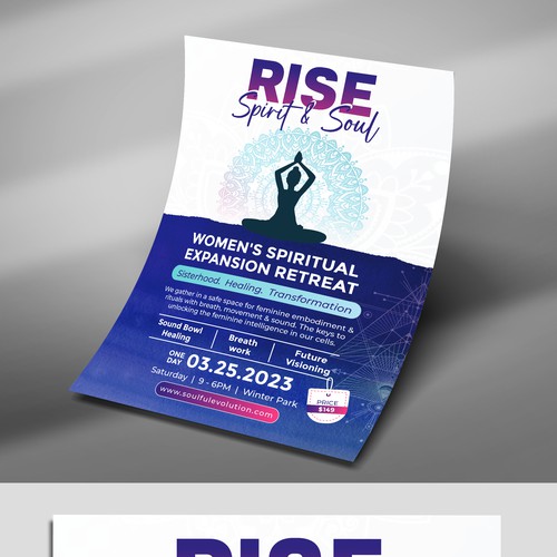 Spiritual Retreat Flyer Design by DezinDragonz