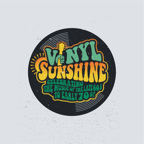 Vinyl Sunshine needs an uplifting retro, 60s/70s BAND logo Design by LALURAY®