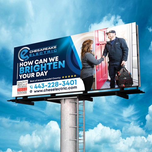 Chesapeake Electric Billboard Design by SoftSkills