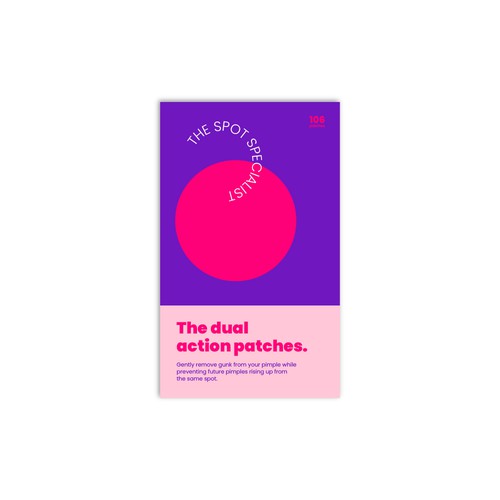 Pimple Patch PACKAGING to appeal to FEMALE BEAUTY user Design by Nikolas Elia