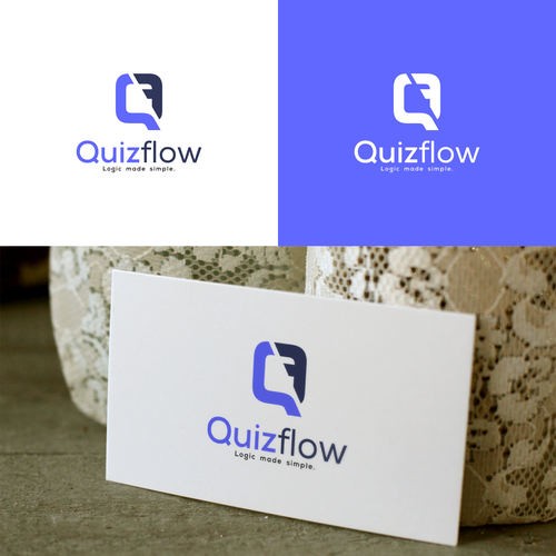 We need a powerful logo design for our AI Quiz Flow SaaS Design by hirosime