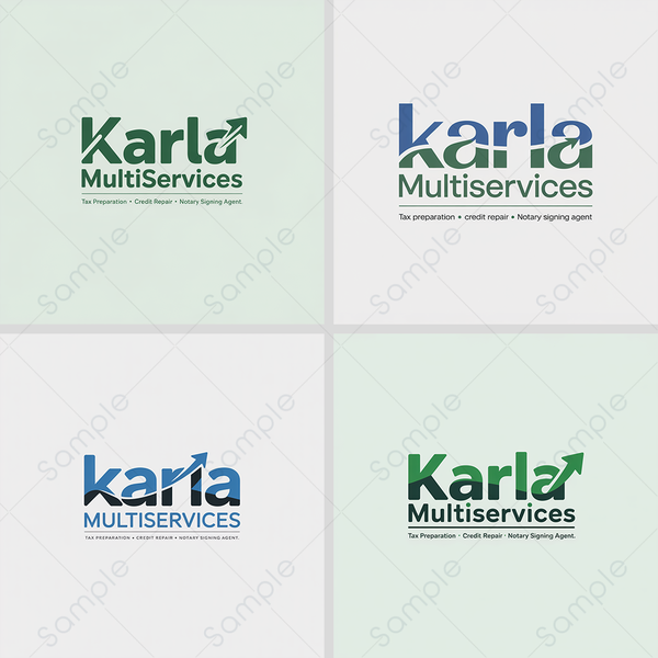Current Logo Karla Tax Services needs to be redesign