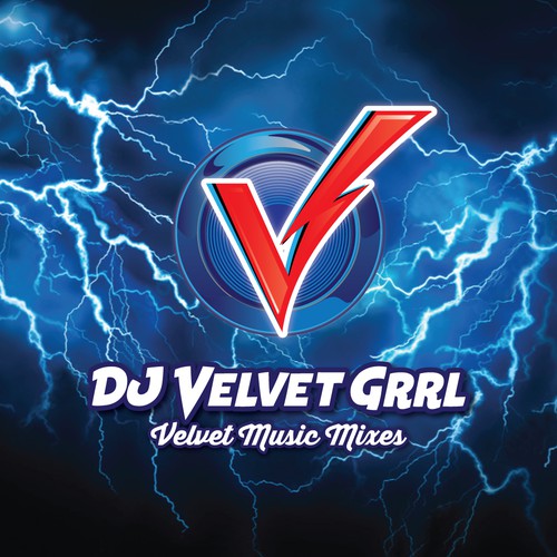 Help elevate my DJ brand! David Bowie inspired DJ Velvet Grrl wants your creative skill to help her take off! Design réalisé par Higher Graphics