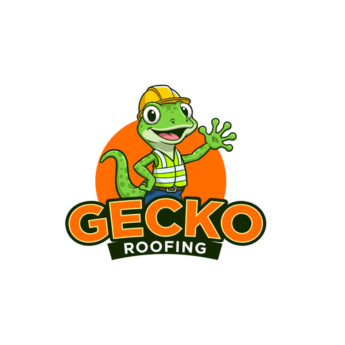Bright, Colorful, Fun, Logo & Brand Kit For GECKO ROOFING Design by Luke B.K