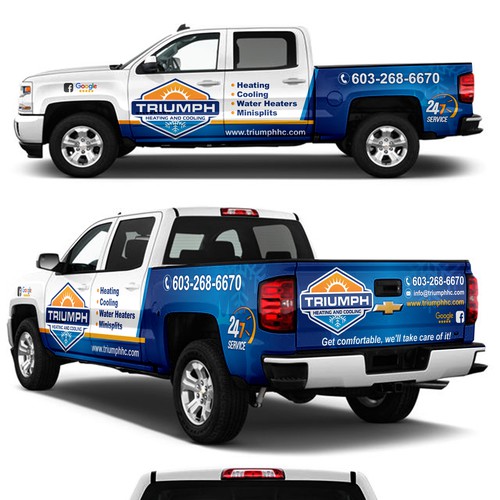 HVAC Truck Wrap Design por victims