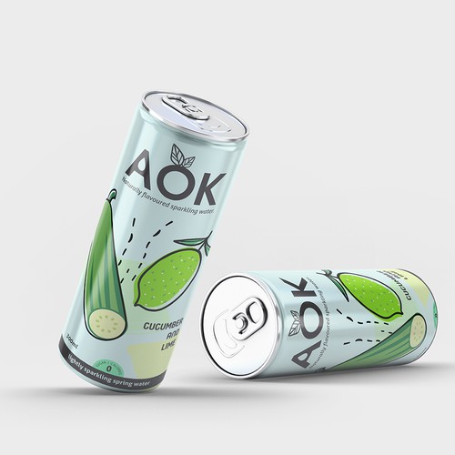 Flavoured sparkling water packaging design Design by Moi_Designers