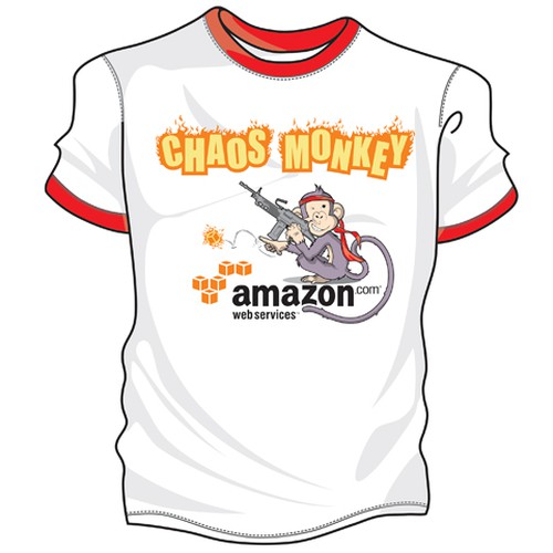 Design the Chaos Monkey T-Shirt Design von P350X