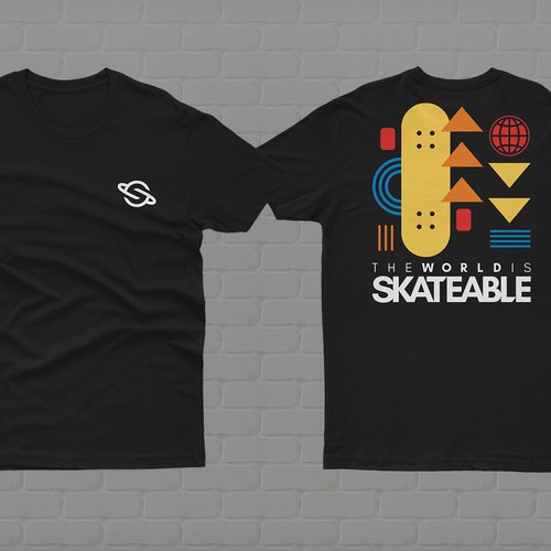 Diseño de The World is Skateable ... and we need an awesome tee design de Wild Republic