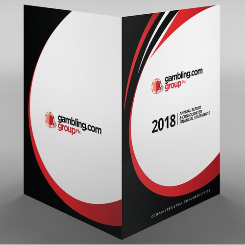 Annual Report Cover for Gambling.com Group Diseño de Xnine