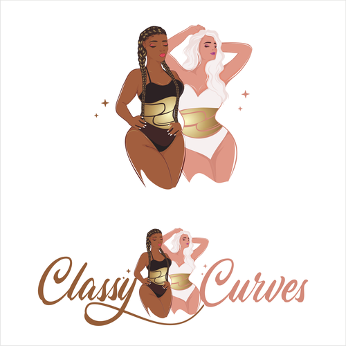 Design a classy gym wear logo for all women, with the expectation of appealing to curvy women mainly Design réalisé par JDL's