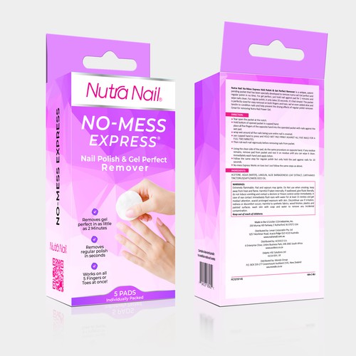 Nutra Nail Gel Remover Design by H_IMAM