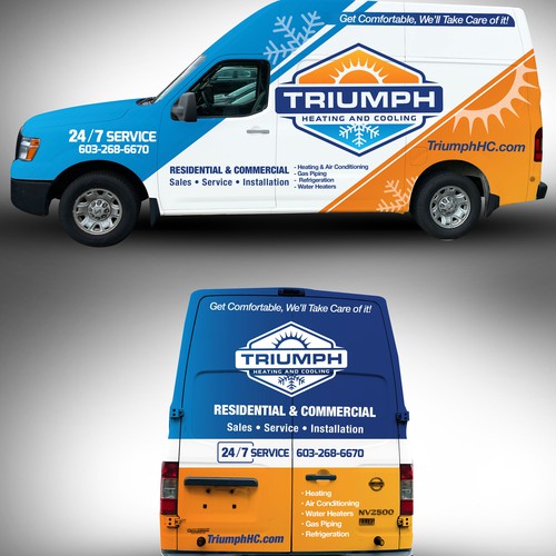 Hvac van wrap Design by J.F