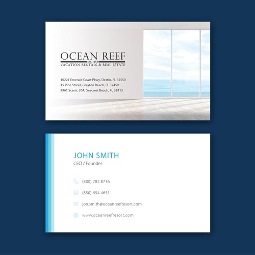 Design a fun, beach-inspired Business Card Design by fayastata77