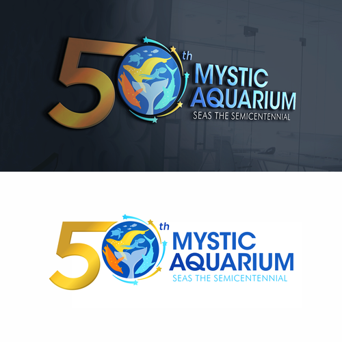 Mystic Aquarium Needs Special logo for 50th Year Anniversary Design by Grad™