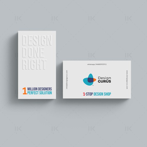 Business Card for DesignGurus.com Design réalisé par IK_Designs