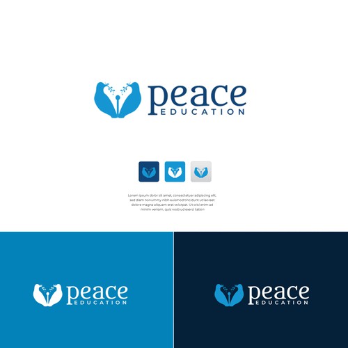 Design stylish Logo for Peace Education Plattform Design by Bali Studio √