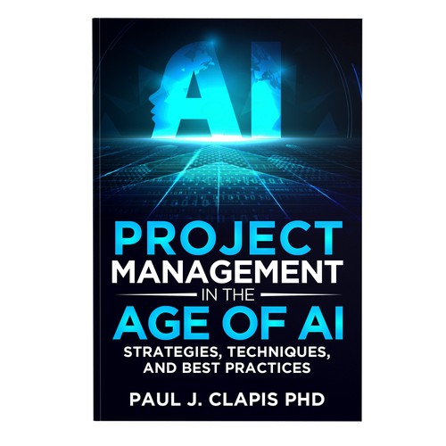 Simple, professional cover for a business book about Artificial Intelligence Design by anisha umělec