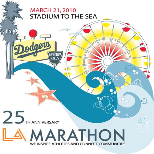 LA Marathon Design Competition Design by Galina  Richardson