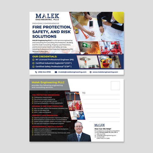 Designs | Postcard design for engineering consulting firm | Postcard ...