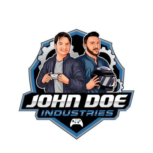 John Doe Industries - twitch, YouTube, Instagram Design by brint'X